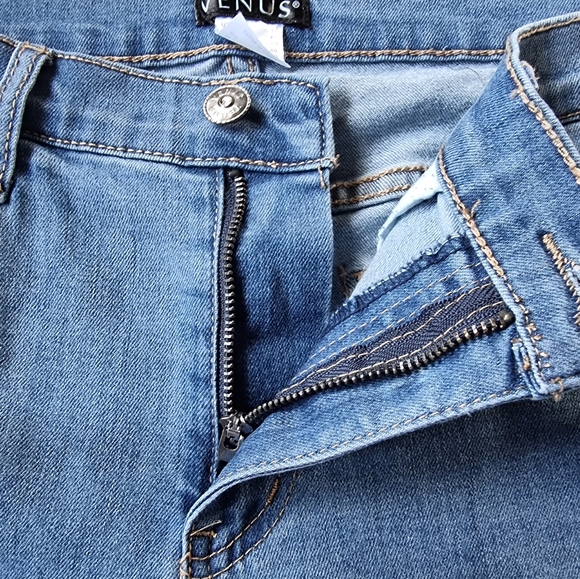 VENUS Embroidered Floral Lace Flare Denim Jeans - Picture 8 of 11